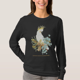 Australian Cockatoo and Wildflowers T-Shirt