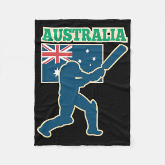 Australian Cricket International Fans Jersey Fleece Blanket