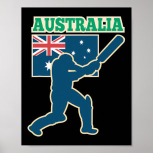 Australian Cricket International Fans Jersey  Poster