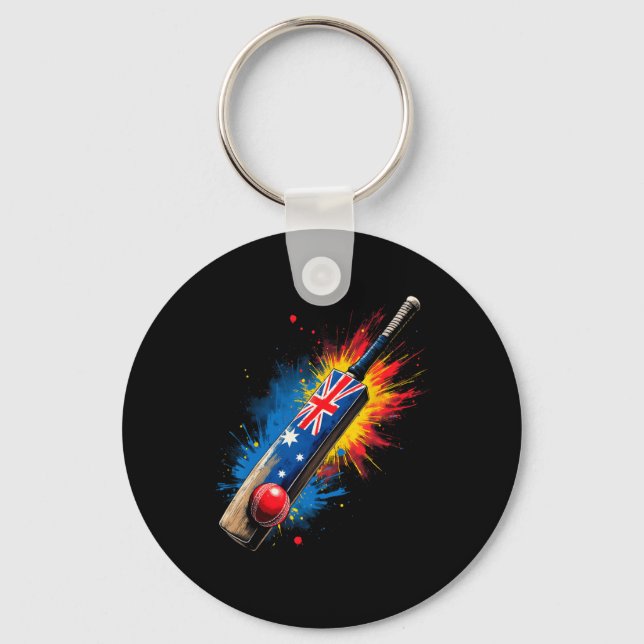 Australian Cricket T  Key Ring (Front)