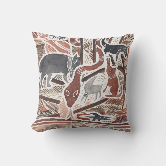 Australian Dreams Mythical Animals Snake Pillow (Front)
