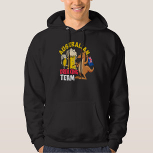 Australian Drinking Beer Team Australia Day Hoodie