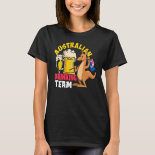 Australian Drinking Beer Team Australia Day T-Shirt