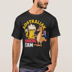 Australian Drinking Beer Team Funny Australia T-Shirt