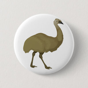 Australian Emu Bird 6 Cm Round Badge