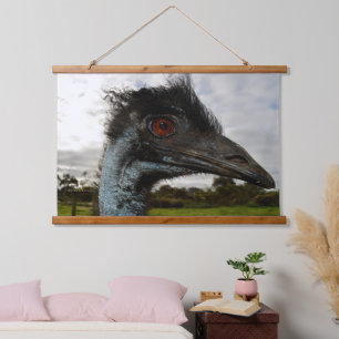 Australian Emu Twinkles, Wall Hanging Tapestry