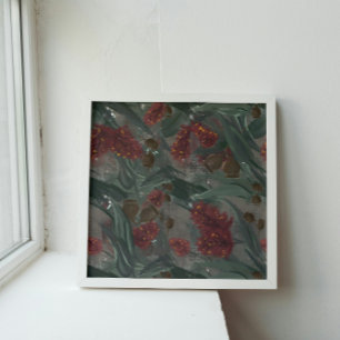 Australian Eucalyptus Bottle Brush Floral Poster