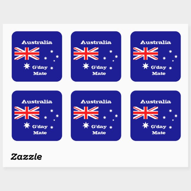 Australian flag & Australia fashion sticker /sport (Sheet)