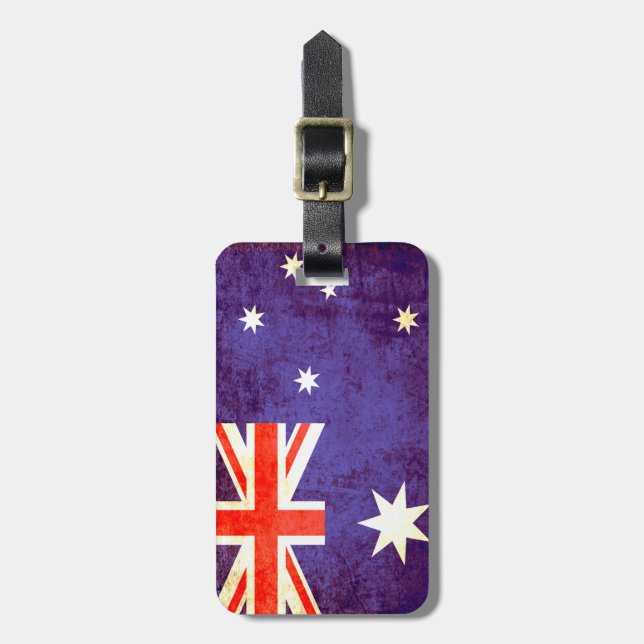 Australian flag Australia luggage tag (Front Vertical)