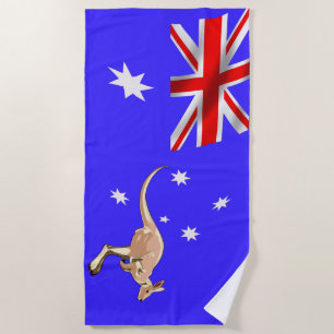 Australian flag beach towel