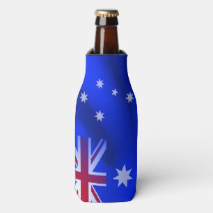 Australian flag bottle cooler