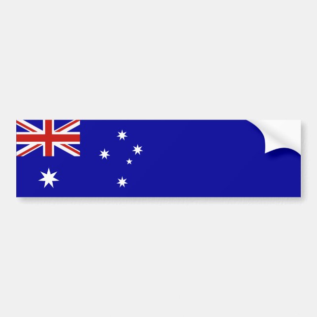 Australian flag bumper sticker (Front)