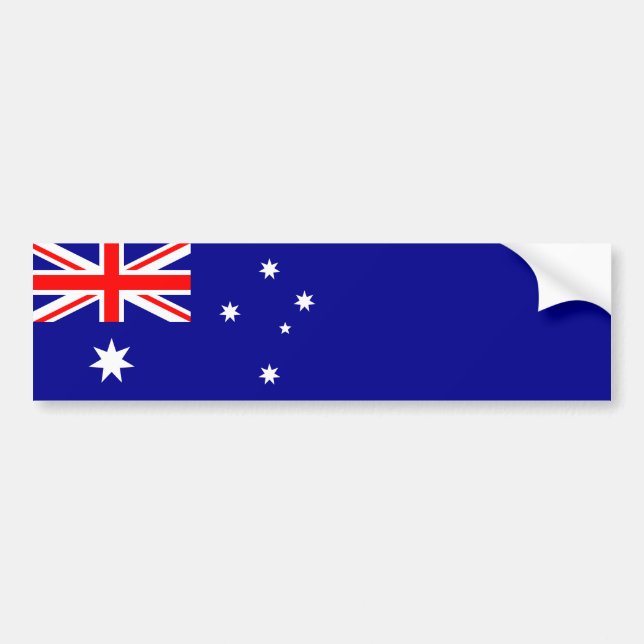 Australian Flag Bumper Sticker (Front)