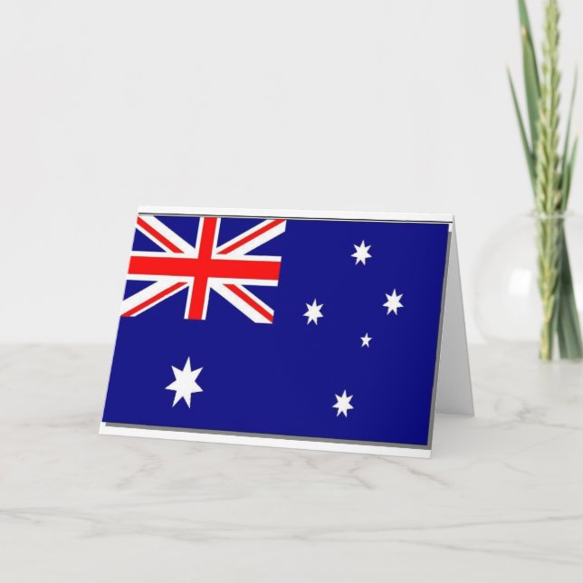 Australian Flag Card (Front)