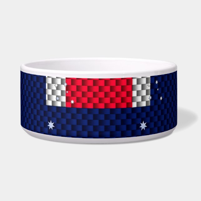 Australian Flag Design Carbon Fibre Chrome Style (Front)