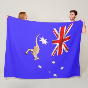 Australian flag fleece blanket