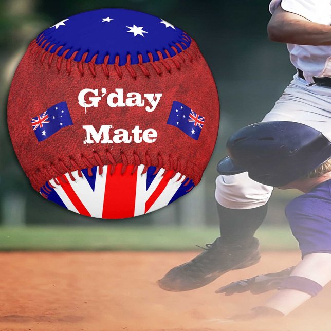 Australian Flag & G'day Mate, Australia / sports Baseball (Creator Uploaded)