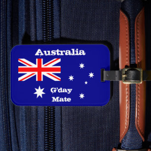 Australian Flag & G'day Mate luggage / Australia Luggage Tag