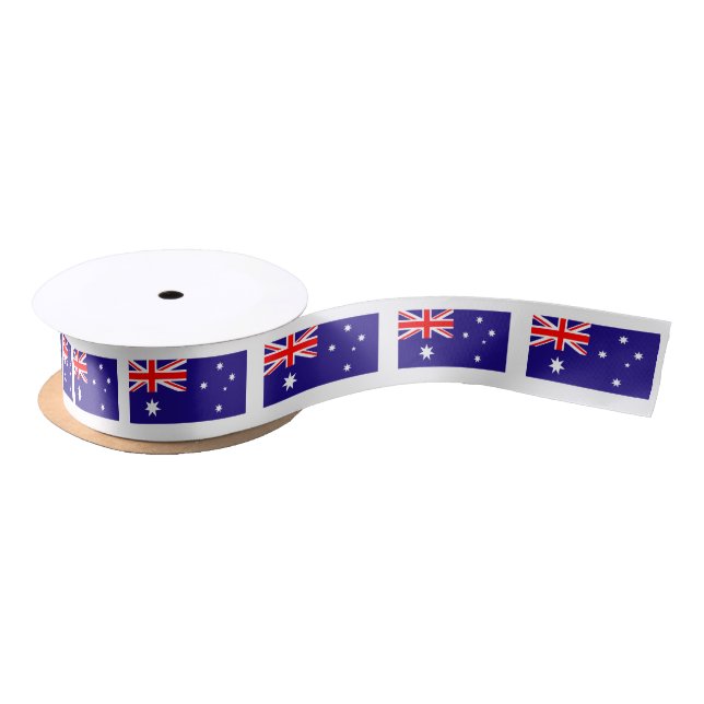 Australian flag gift ribbon for Australia Day Satin Ribbon (Spool)
