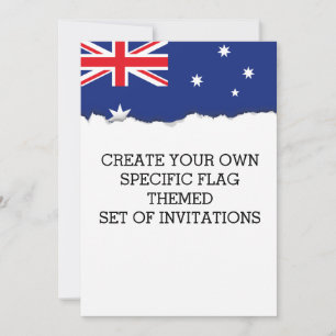 Australian Flag Invitation