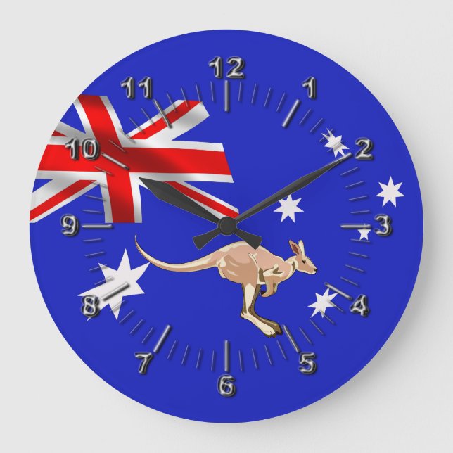 Australian flag large clock (Front)