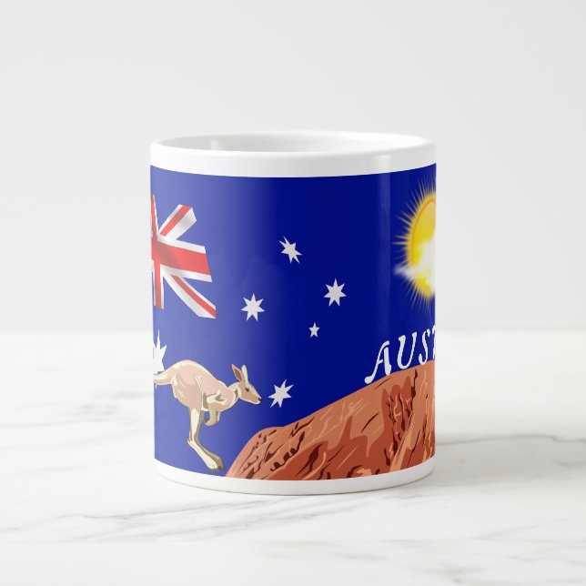 Australian flag large coffee mug (Front)