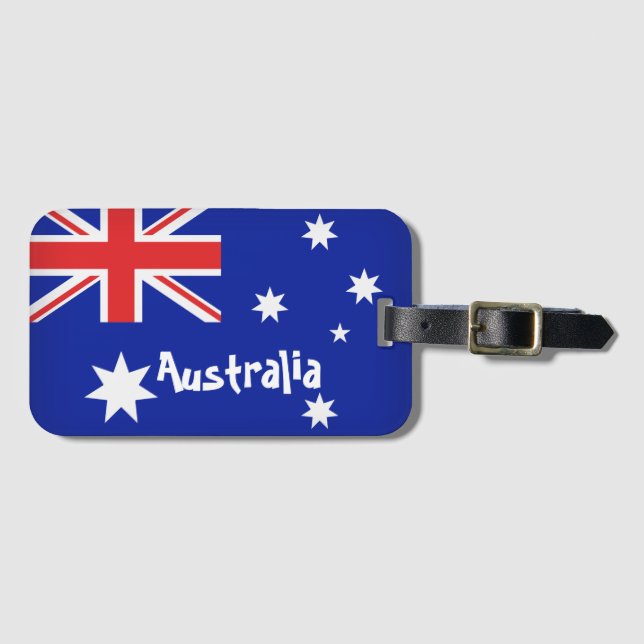 Australian Flag Luggage Tag (Front Horizontal)