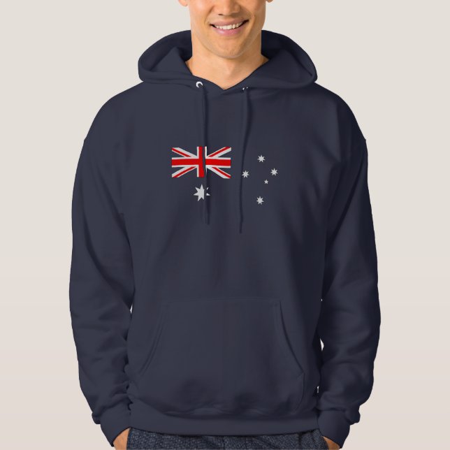 Australian Flag (Minus Blue) Hoodie (Front)