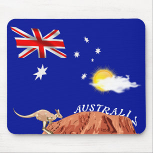 Australian flag mouse pad
