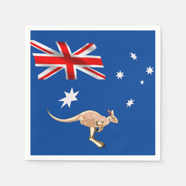 Australian flag napkin (Front)