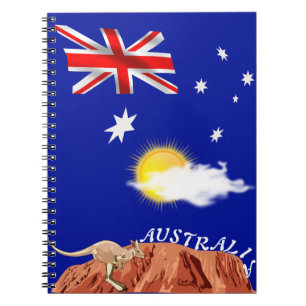 Australian flag notebook