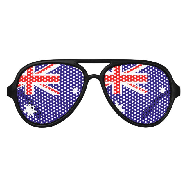 Australian flag party glasses | Australia Day fun (Front)