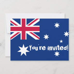 Australian Flag Party Invites