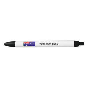 Australian flag pen with custom promotional text