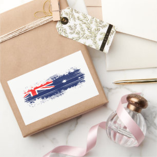 Australian flag rectangular sticker