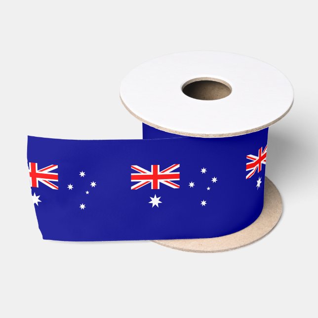 Australian flag satin ribbon (Spool)