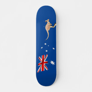 Australian flag skateboard