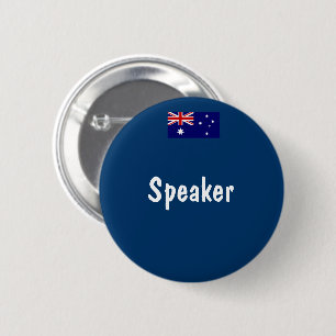 Australian Flag Speaker Button