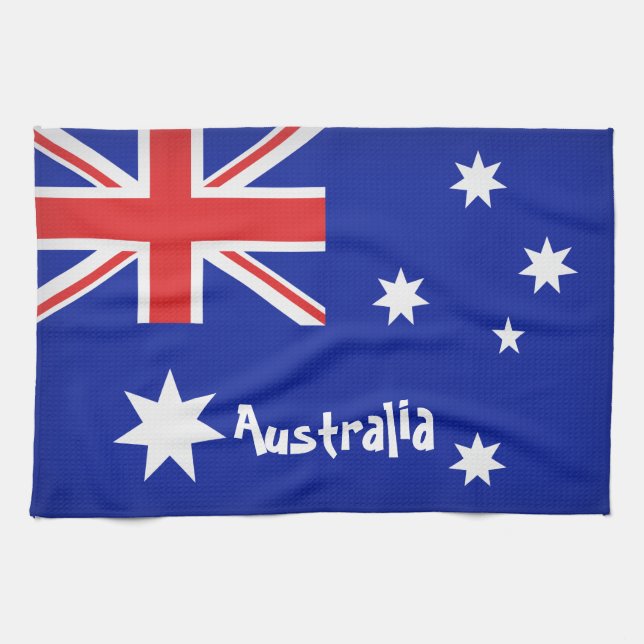 Australian Flag Tea Towel (Horizontal)