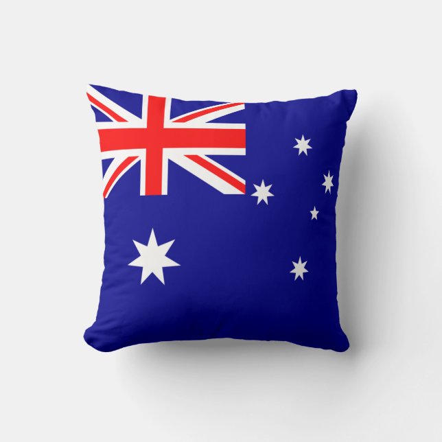 Australian Flag Throw Pillow (Front)
