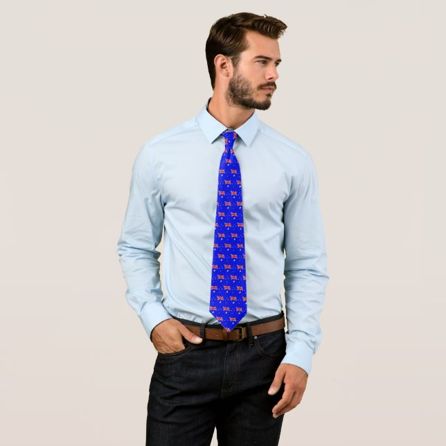 Australian flag tie (In Situ)