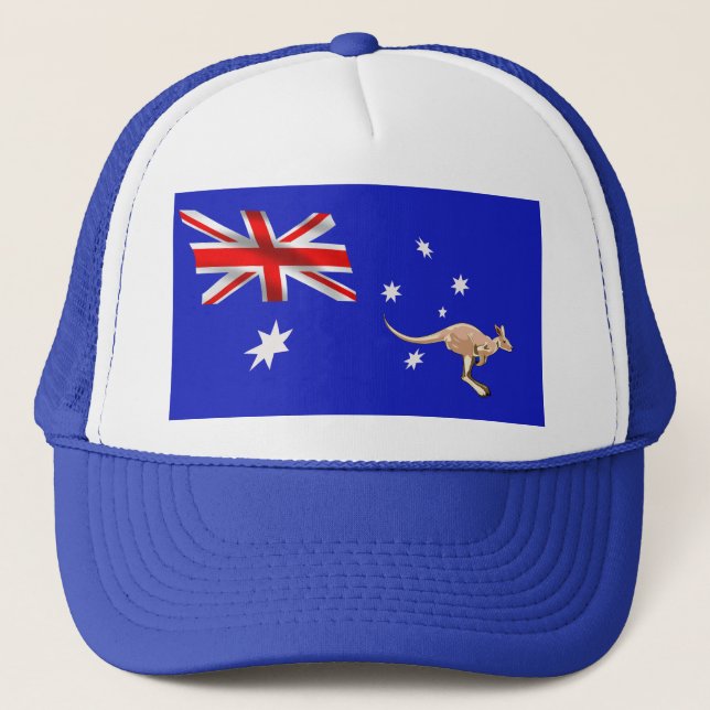 Australian flag trucker hat (Front)