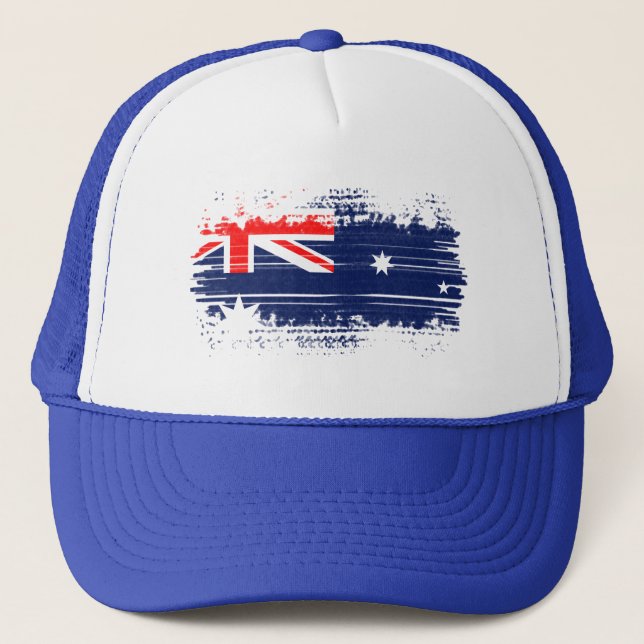 Australian flag trucker hat (Front)