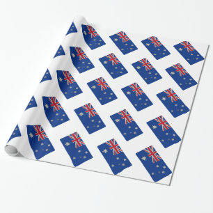 Australian Flag Unique Original Art Wrapping Paper