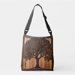 Australian Flora: The Wattle Tree Wood Print, Crossbody Bag