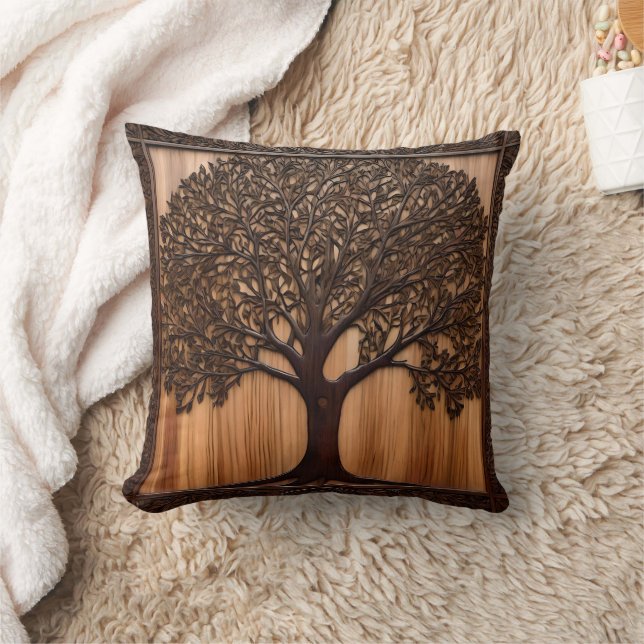 Australian Flora: The Wattle Tree Wood Print, Cushion (Blanket)