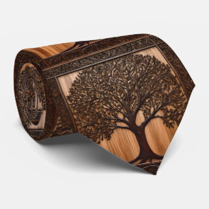 Australian Flora: The Wattle Tree Wood Print, Tie