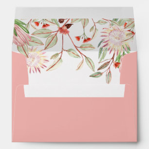 Australian Floral with Return Address Matching Envelope
