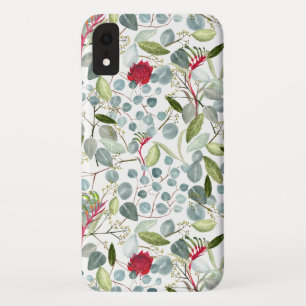 Australian flower Kangaroo paws Eucalyptus leaves Case-Mate iPhone Case