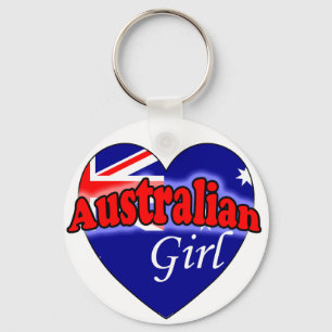 Australian Girl Key Ring